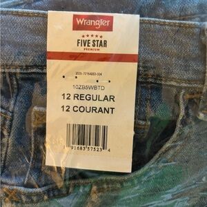 Wrangler boys 12 regular new